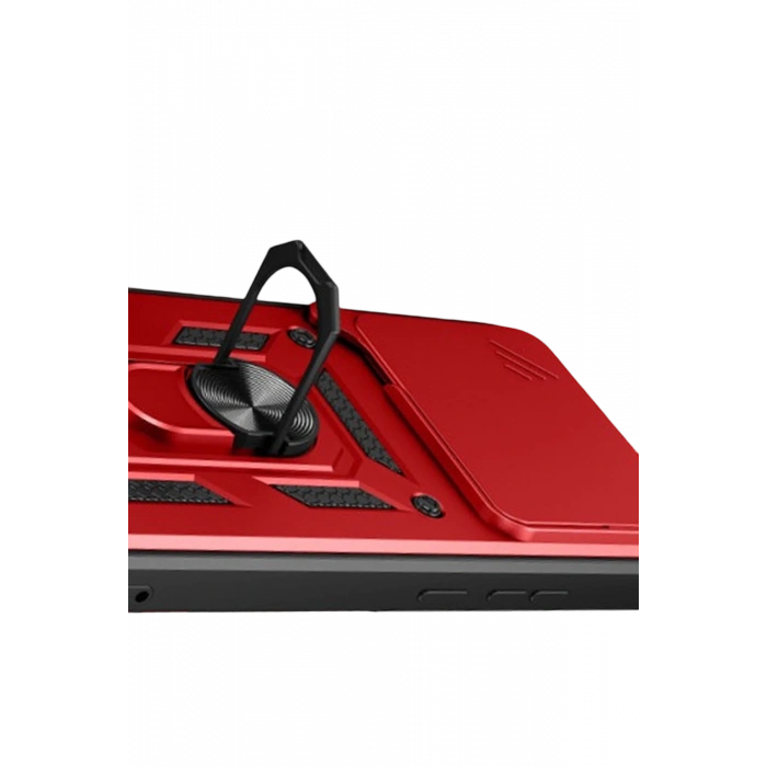 Newface Xiaomi Mi 15T Pro Pars Lens Yüzüklü Silikon - Kırmızı