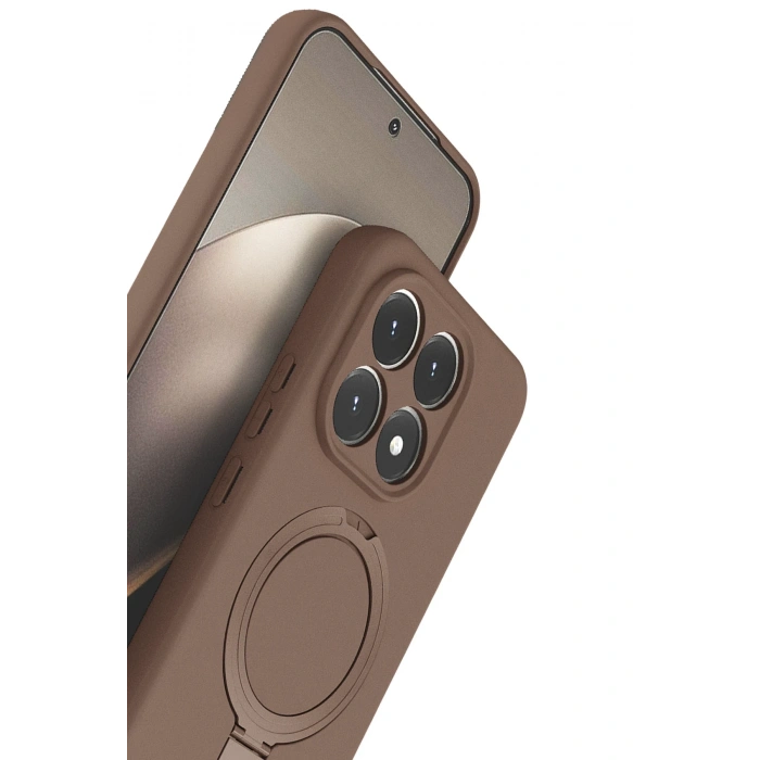 Newface Xiaomi Mi 15T Regal Magsafe Standlı Kapak - Çöl Titanyum