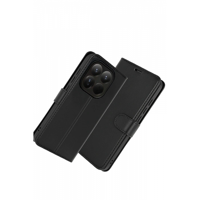 Newface Xiaomi Mi 15T Trend S Plus Kapaklı Kılıf - Siyah