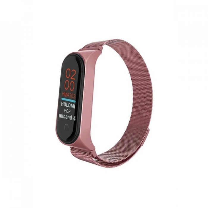 Newface Xiaomi Mi Band 4 Metal Mıknatıslı Kordon - Rose