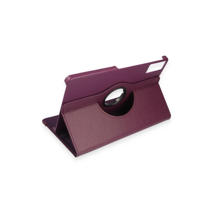 Newface Xiaomi Pad 6 Kılıf 360 Tablet Deri Kılıf - Mürdüm