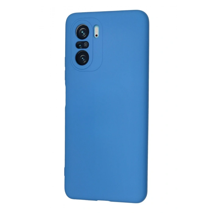 Newface Xiaomi Poco F3 Kılıf Nano içi Kadife Silikon - Mavi