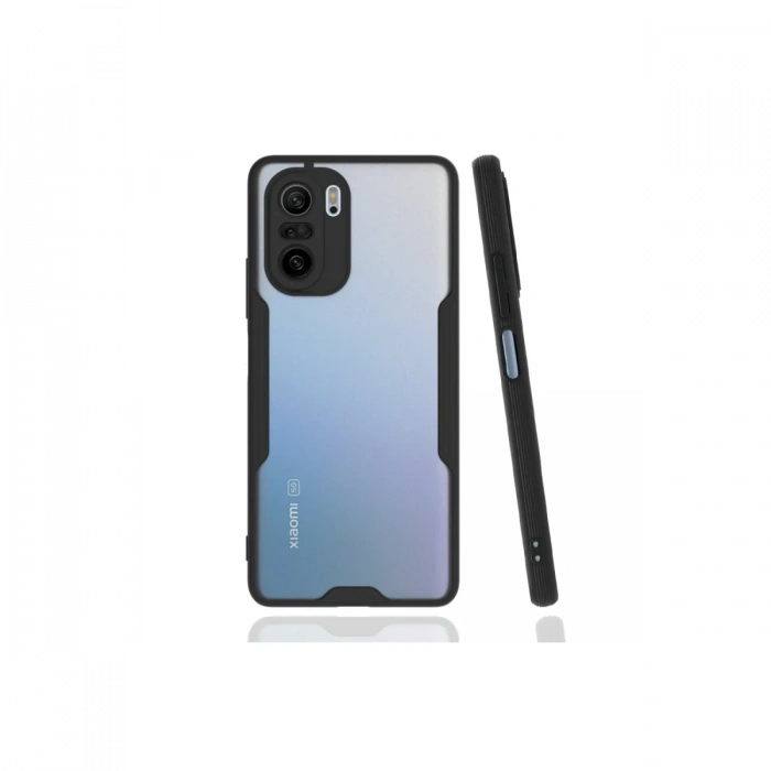 Newface Xiaomi Poco F3 Kılıf Platin Silikon - Siyah