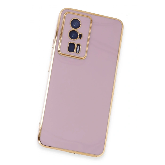 Newface Xiaomi Poco F5 Pro Kılıf Volet Silikon - Mor