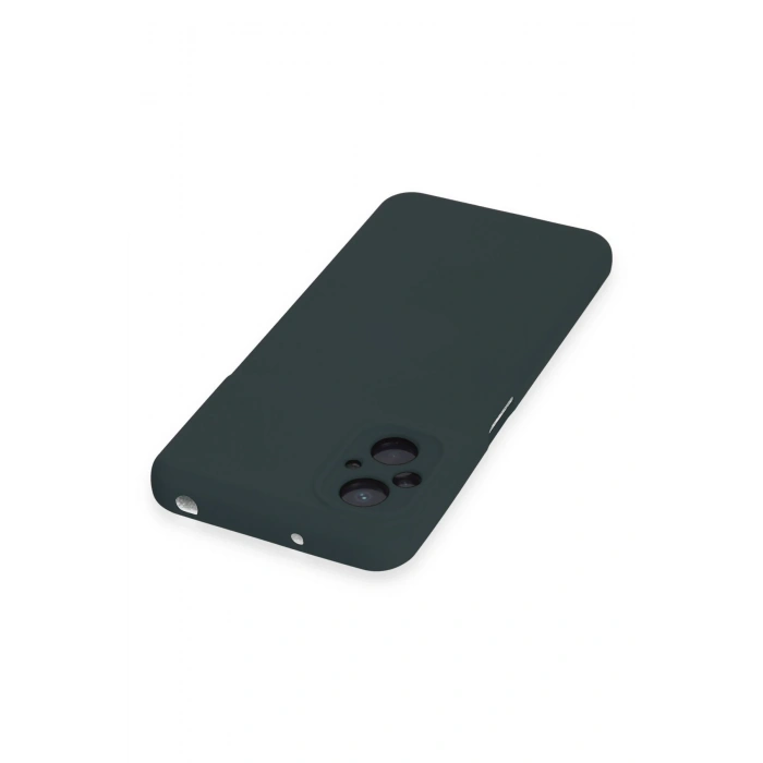 Newface Xiaomi Poco M5 Kılıf Nano içi Kadife Silikon - Koyu Yeşil