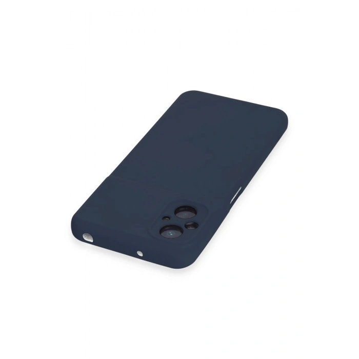 Newface Xiaomi Poco M5 Kılıf Nano içi Kadife Silikon - Lacivert