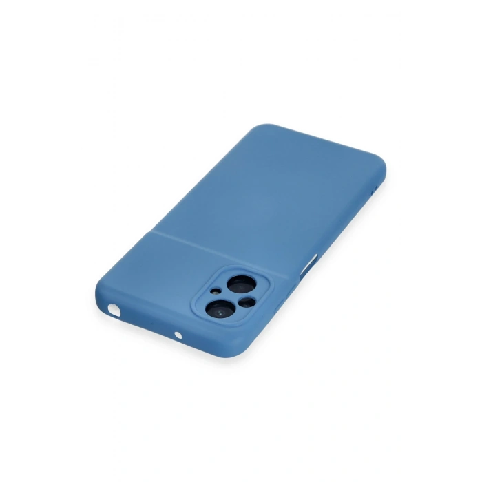 Newface Xiaomi Poco M5 Kılıf Nano içi Kadife Silikon - Mavi