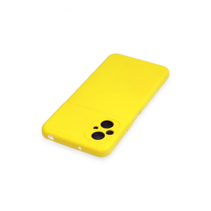 Newface Xiaomi Poco M5 Kılıf Nano içi Kadife Silikon - Sarı