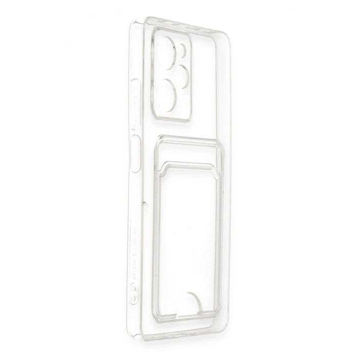 Newface Xiaomi Poco X5 Pro 5G Kılıf Kart Şeffaf Silikon - Şeffaf