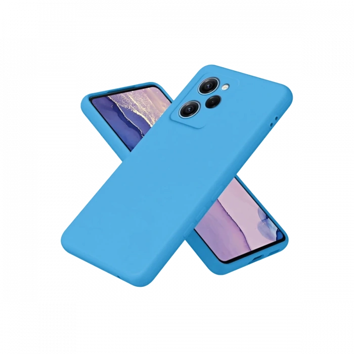 Newface Xiaomi Poco X5 Pro 5G Nano içi Kadife Silikon - Mavi