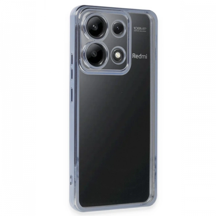 Newface Xiaomi Poco X6 Kılıf Razer Lensli Silikon - Açık Mavi