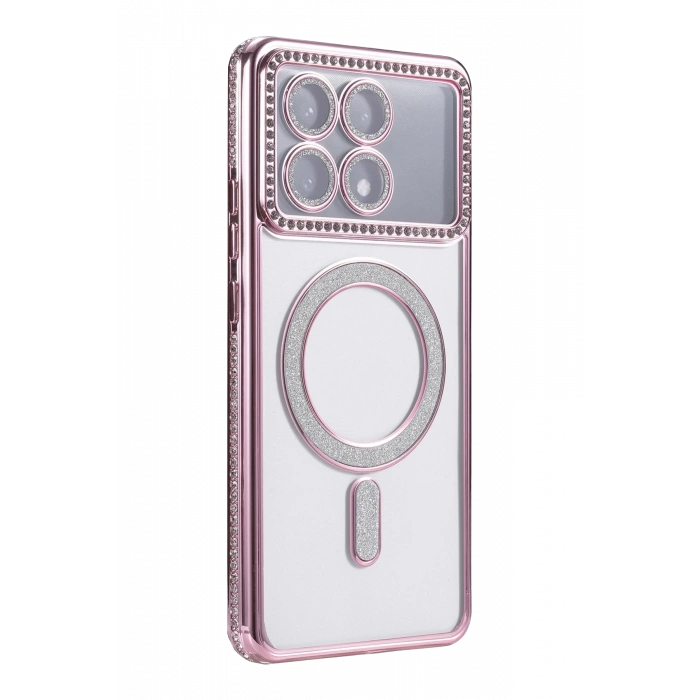 Newface Xiaomi Poco X6 Pro Joke Simli Magneticsafe Kılıf - Pembe