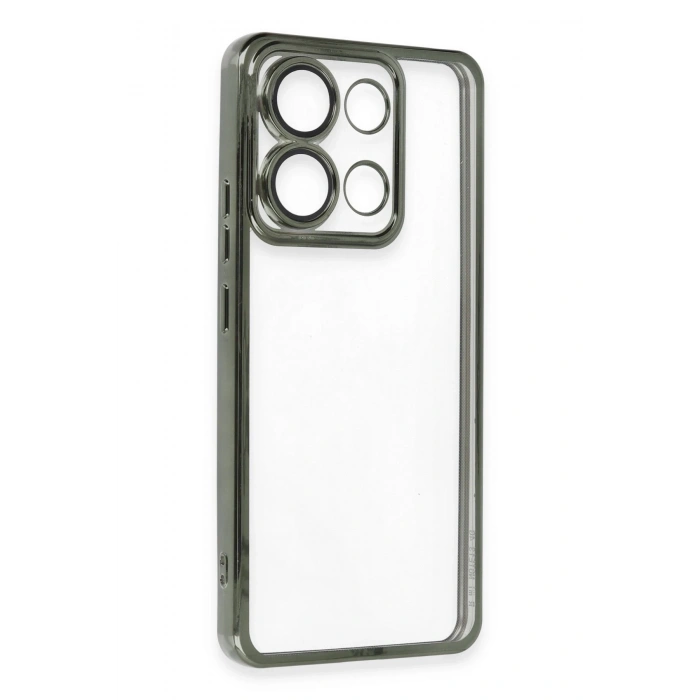 Newface Xiaomi Poco X6 Pro Kılıf Razer Lensli Silikon - Yeşil