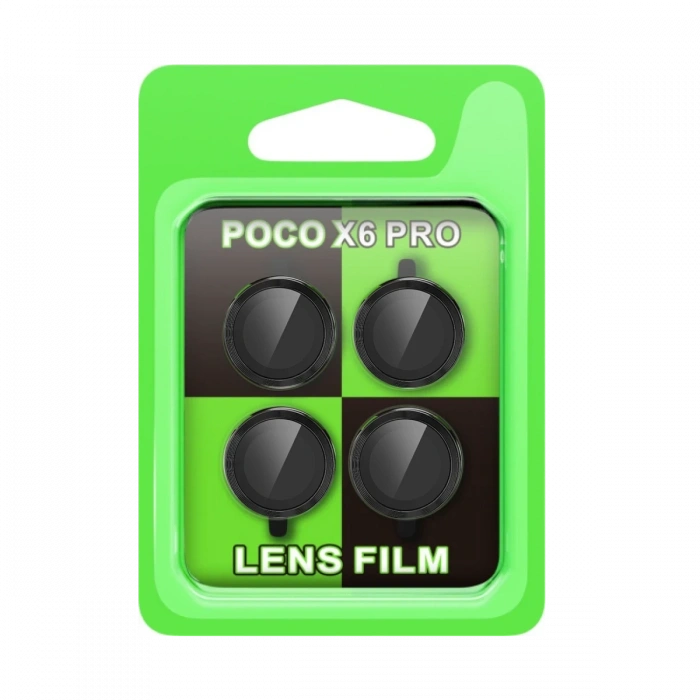 Newface Xiaomi Poco X6 Pro Raze Metal Kamera Lens - Siyah