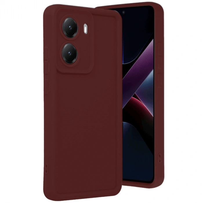 Newface Xiaomi Poco X7 Pro Viera Silikon - Bordo