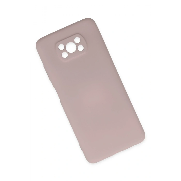 Newface Xiaomi Pocophone X3 Kılıf Nano içi Kadife Silikon - Pudra