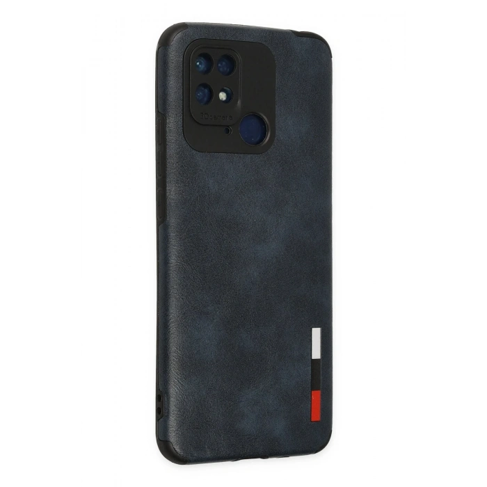 Newface Xiaomi Redmi 10C Kılıf Loop Deri Silikon - Lacivert