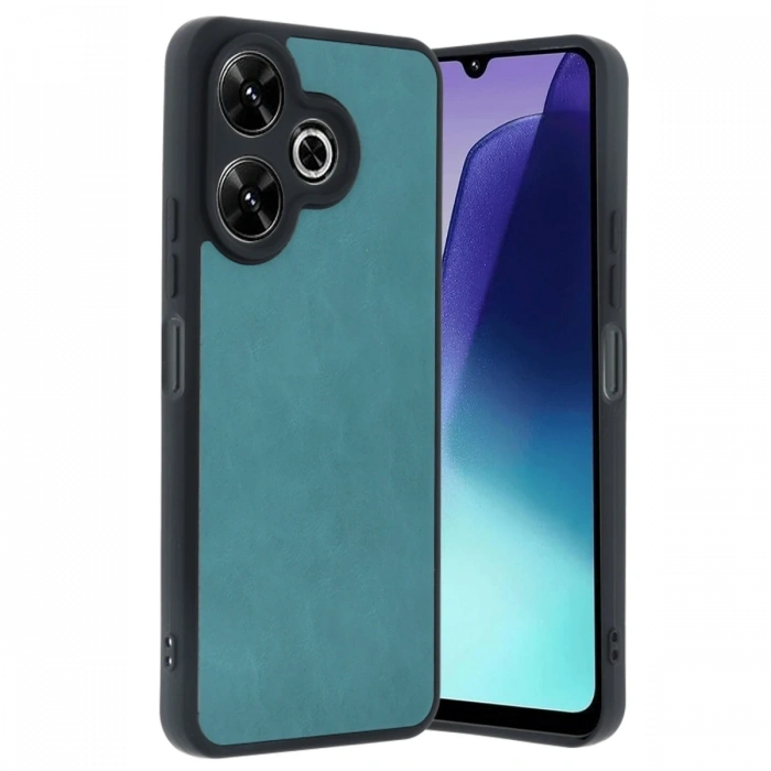 Newface Xiaomi Redmi 13 4G Kılıf Aras Deri Kapak - Açık Yeşil