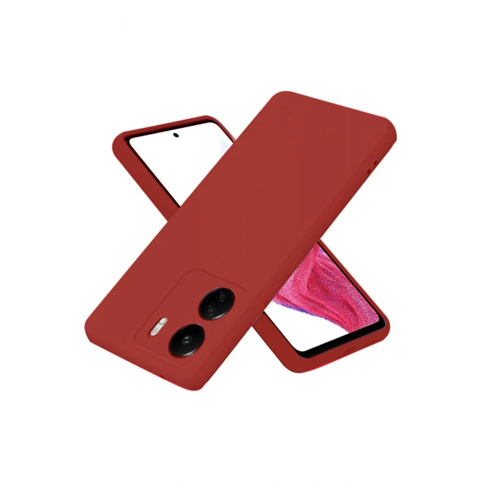 Newface Xiaomi Redmi 13C Kılıf First Silikon - Bordo