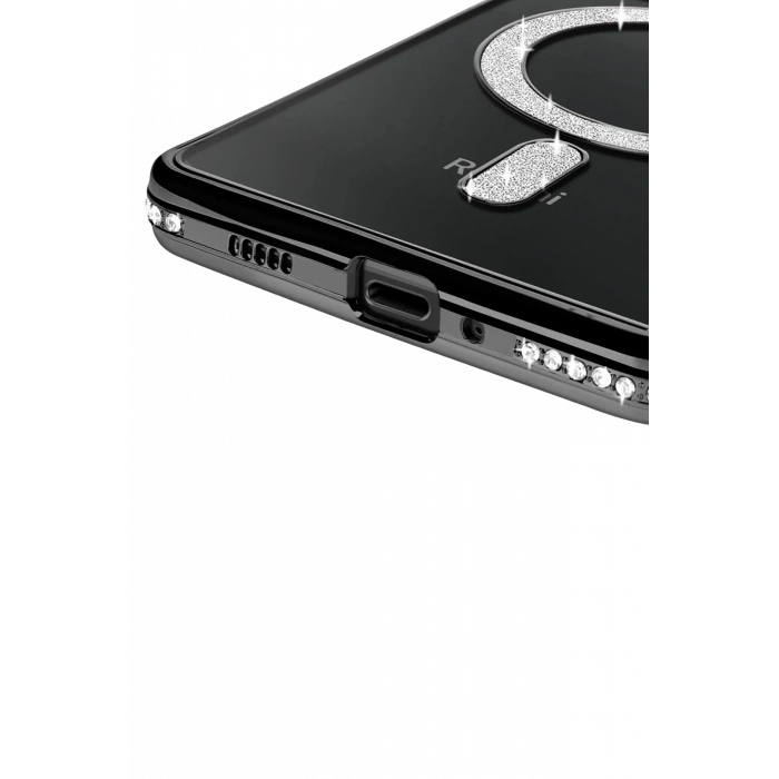 Newface Xiaomi Redmi 14C Joke Simli Magneticsafe Kılıf - Siyah