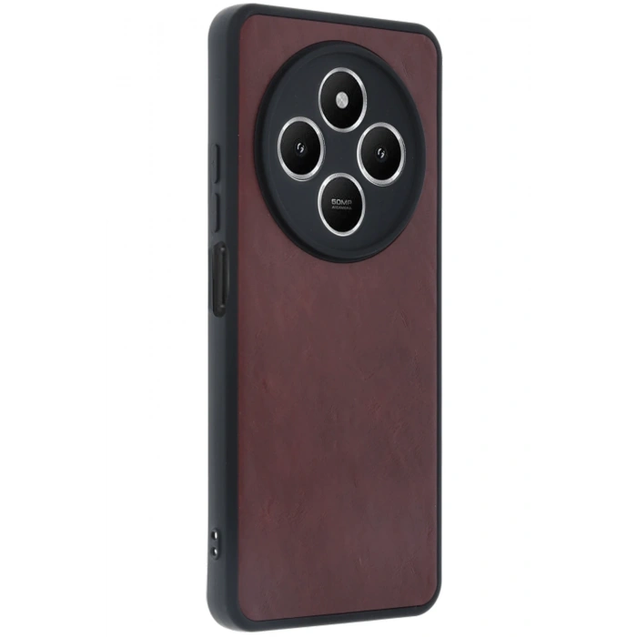 Newface Xiaomi Redmi 14C Kılıf Aras Deri Kapak - Bordo