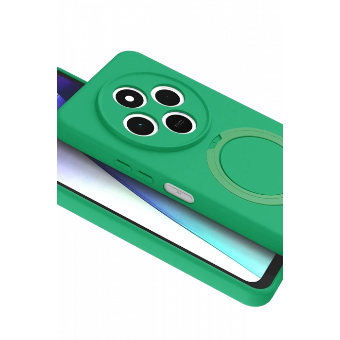 Newface Xiaomi Redmi 14C Regal Magsafe Standlı Kapak - Yeşil