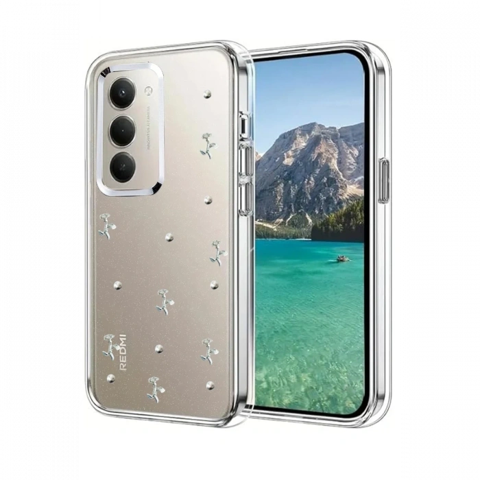 Newface Xiaomi Redmi 15 4G Fiyonk Desenli Kapak - Desen 4