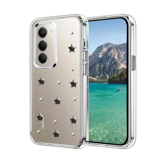 Newface Xiaomi Redmi 15 4G Fiyonk Desenli Kapak - Desen 7