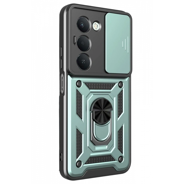 Newface Xiaomi Redmi 15 4G Pars Lens Yüzüklü Silikon - Yeşil