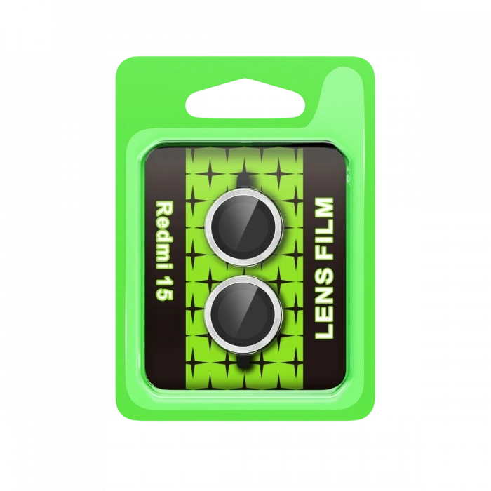 Newface Xiaomi Redmi 15 4G Raze Metal Kamera Lens - Gümüş