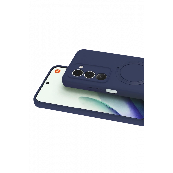 Newface Xiaomi Redmi 15 4G Regal Magsafe Standlı Kapak - Derin Mor