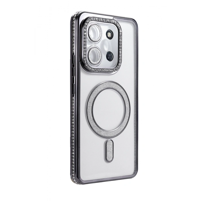 Newface Xiaomi Redmi 15C 4G Joke Simli Magneticsafe Kılıf - Siyah