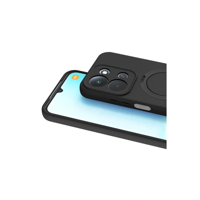 Newface Xiaomi Redmi 15C 4G Regal Magsafe Standlı Kapak - Siyah