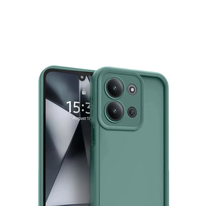 Newface Xiaomi Redmi 15C 4G Viera Silikon - Koyu Yeşil