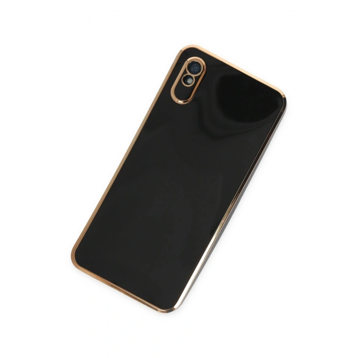 Newface Xiaomi Redmi 9A Kılıf Volet Silikon - Siyah