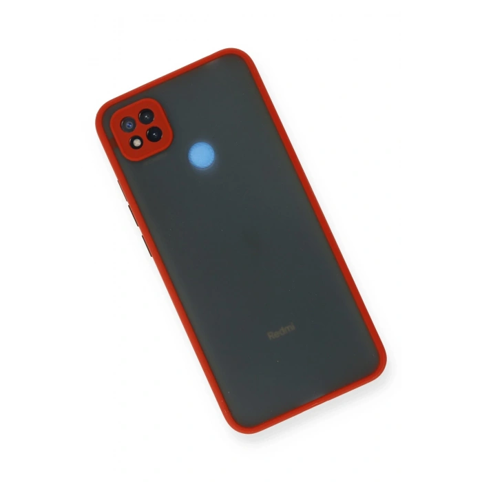 Newface Xiaomi Redmi 9C Kılıf Montreal Silikon Kapak - Kırmızı