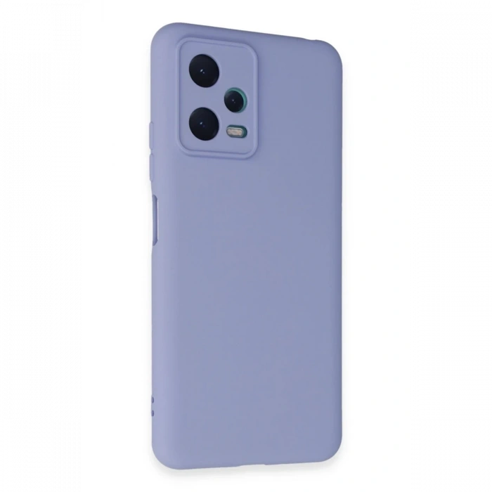 Newface Xiaomi Redmi Note 12 5G Kılıf Nano içi Kadife Silikon - Lila