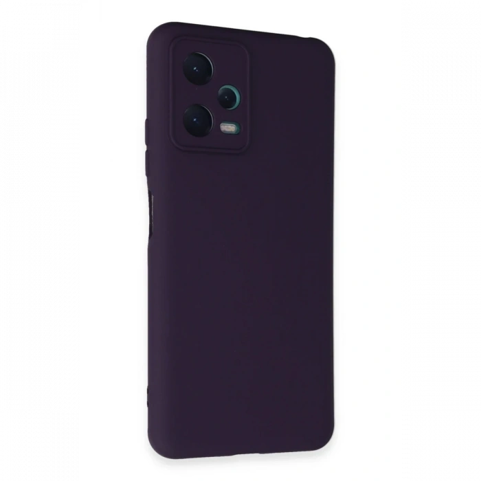 Newface Xiaomi Redmi Note 12 5G Kılıf Nano içi Kadife Silikon - Mor