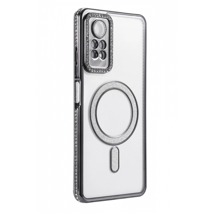 Newface Xiaomi Redmi Note 12 Pro 4G Joke Simli Magneticsafe Kılıf - Siyah