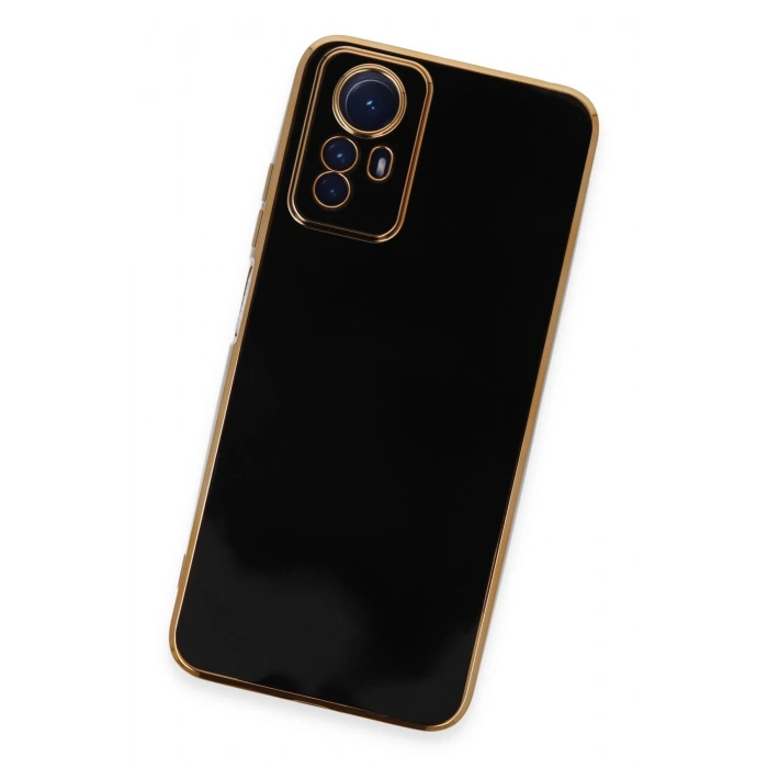 Newface Xiaomi Redmi Note 12S Kılıf Volet Silikon - Siyah