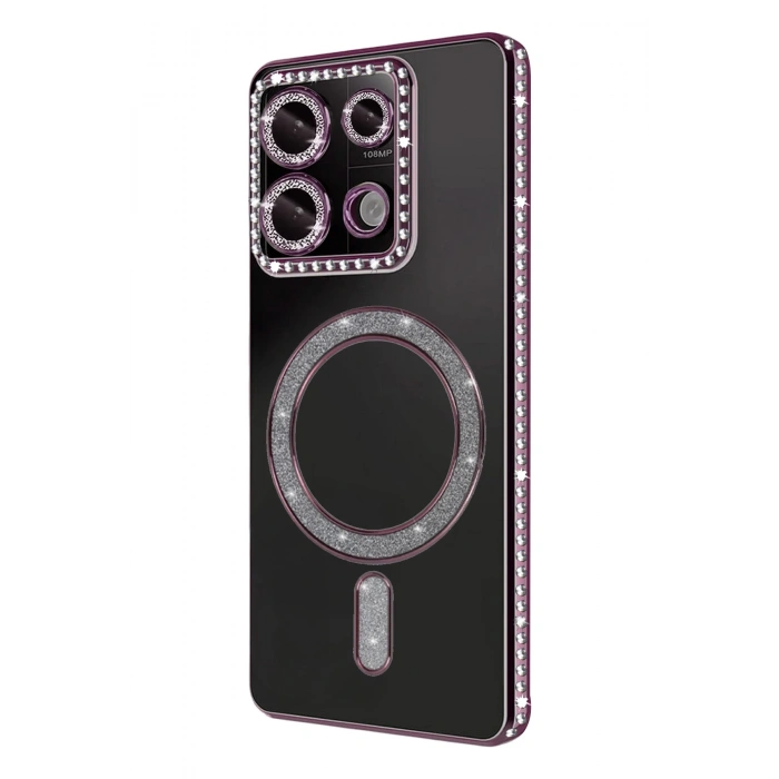 Newface Xiaomi Redmi Note 13 Pro 4G Joke Simli Magneticsafe Kılıf - Pembe