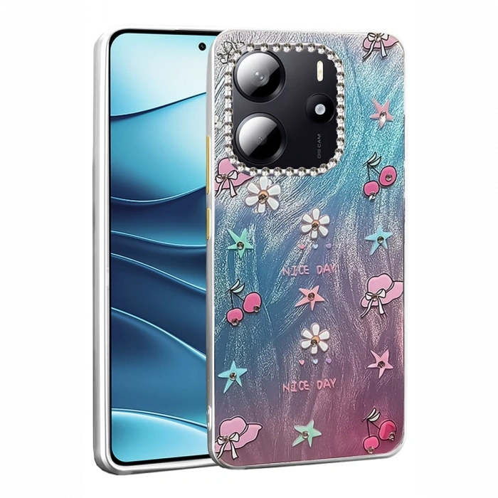 Newface Xiaomi Redmi Note 14 4G Kılıf Blade Aynalı Desenli Kapak - Desen 4