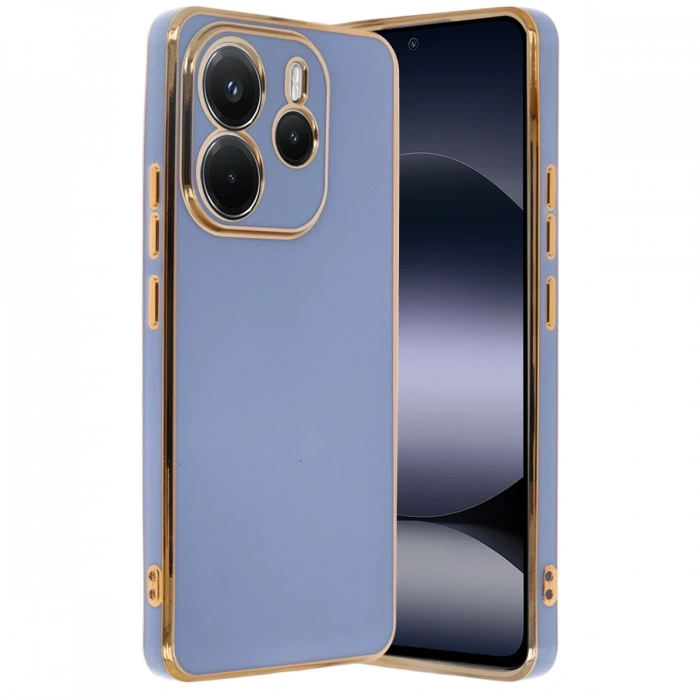 Newface Xiaomi Redmi Note 14 4G Kılıf Volet Silikon - Mavi