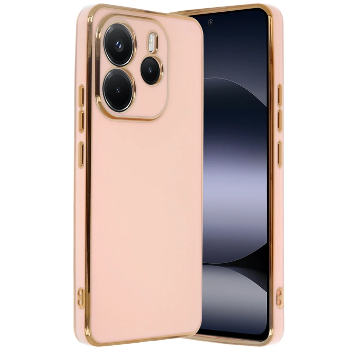 Newface Xiaomi Redmi Note 14 4G Kılıf Volet Silikon - Pembe