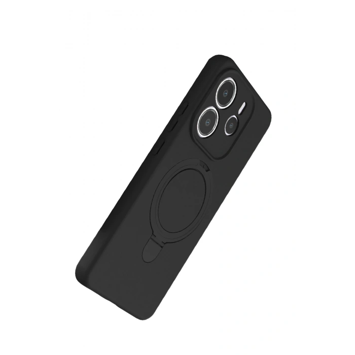 Newface Xiaomi Redmi Note 14 4G Regal Magsafe Standlı Kapak - Siyah