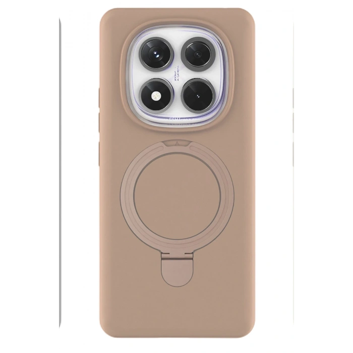 Newface Xiaomi Redmi Note 14 Pro 4G Regal Magsafe Standlı Kapak - Çöl Titanyum