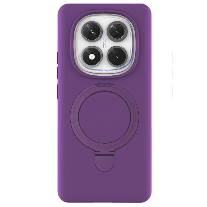 Newface Xiaomi Redmi Note 14 Pro 4G Regal Magsafe Standlı Kapak - Derin Mor