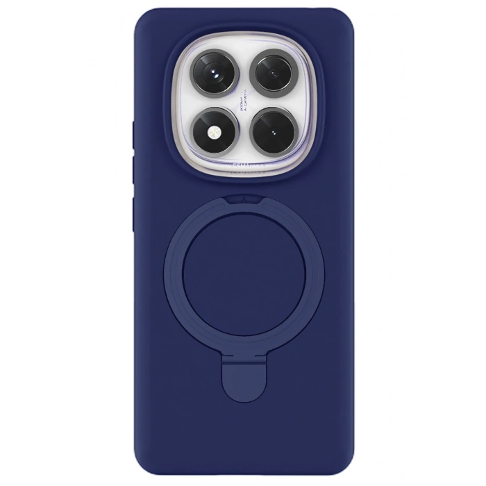 Newface Xiaomi Redmi Note 14 Pro 4G Regal Magsafe Standlı Kapak - Lacivert