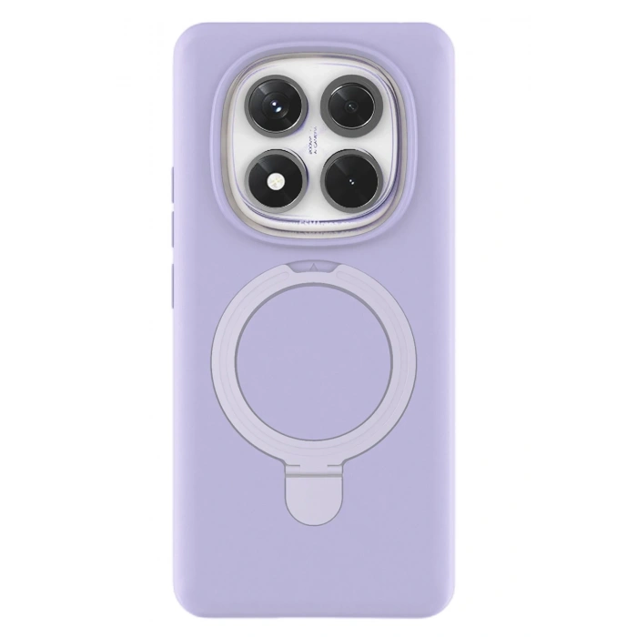 Newface Xiaomi Redmi Note 14 Pro 4G Regal Magsafe Standlı Kapak - Lila