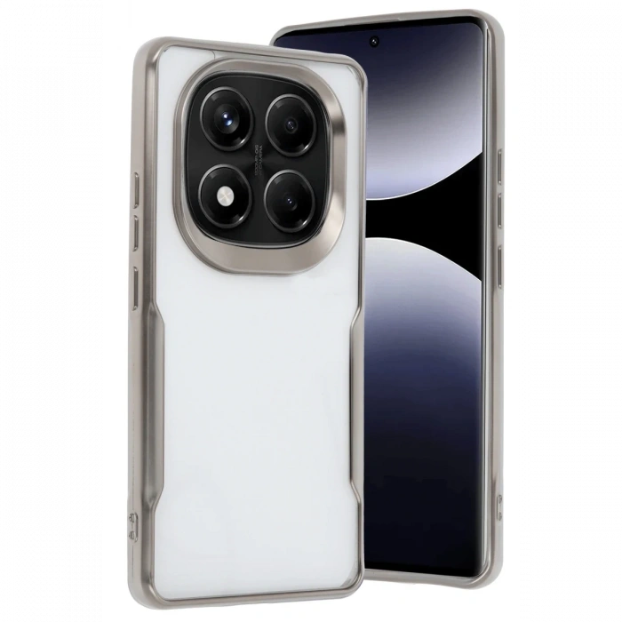 Newface Xiaomi Redmi Note 14 Pro 5G Kılıf Boyi Silikon Kapak - Titan Gri